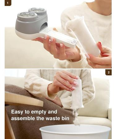 VASSON Fabric Shaver - Rechargeable Electric Lint Remover for Clothes & Furniture - Greyish White - Buy Online on GoSupps.com