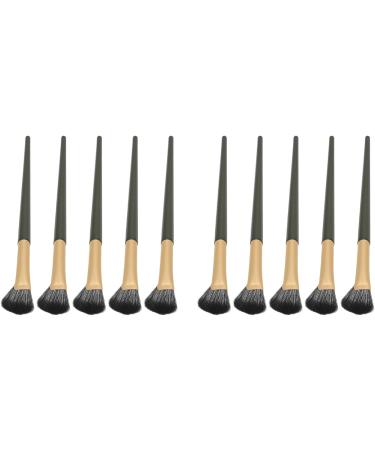 10pcs Soft Texture Half Fan Shape Nose Shadow Brush for Makeup Blush Contouring Eyeshadow - Professional and Ergonomic Design - for Eye Makeup and Nose Reshaping with - Buy Online on GoSupps.com