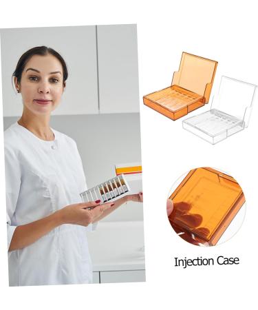 2pcs Healeved Medical Injection Storage Box - Assorted Colors 8.3X7.7X2.1cm - Buy Online on GoSupps.com