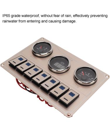 Toggle Switch Panel - IP65 Waterproof 3 Gauge Rocker Switch Panel for Boats Yachts & Buses (9-30V) | International Shipping Available - Buy Online on GoSupps.com