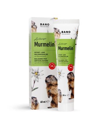 Bano Arlberger Murmelin Sport and joint ointment I original marmot ointment I Made in Austria I with marmot oil |Arnika |Latscent oil (60ml) 60 ml (1 -pack) - Buy Online on GoSupps.com