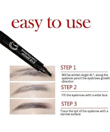 Suake Eyebrow Contouring Pen SUAKE Eyebrow Pen Waterproof Suake Eyebrow Pencil 4-Tip Micro-Fork Long Lasting Smudge Proof Liquid Eye Brow Pencils (3PCS-A) - Buy Online on GoSupps.com