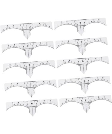 Ipetboom 10pcs Set Microblading Ruler Sticker Scale Ruler Eyebrow Stencil Eyebrow Stickers Make up - Buy Online on GoSupps.com