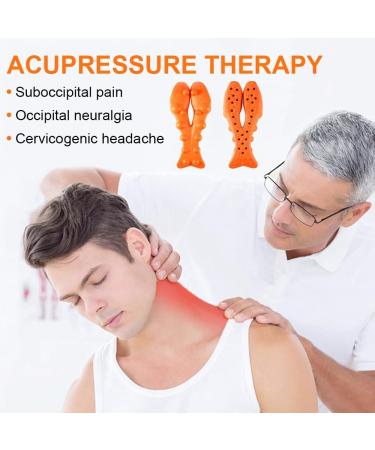 MSpebec Trigger Point Massager - Effective Massage Device for Neck & Shoulder Pain Relief | Orange Therapy Tool - Buy Online on GoSupps.com