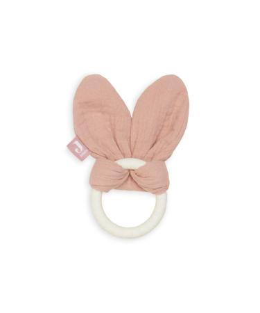 Teething ring silicone bunny ears rosewood 1 piece (1 pack) Bunny Ears