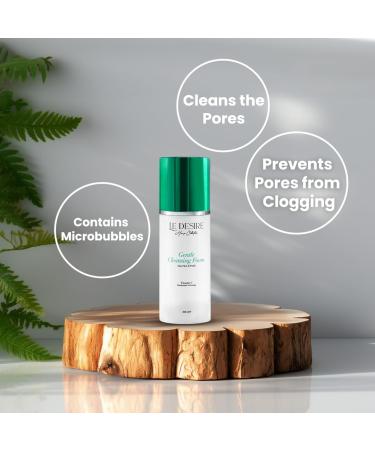 Le Desire Mandarin Extract Facial Cleansing Foam Natural Brightening and Moisturizing Vitamin F/C Phospolipid Technology 200ml All Skin Types - Buy Online on GoSupps.com