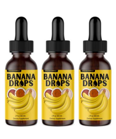 Proven.bio (3 Pack) Banana Drops (As Seen On Social Media) - Banana Liquid Drops Official Formula