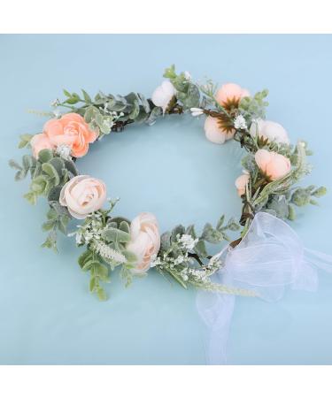 Boho Floral Headband - Wiwpar Flower Garland for Weddings & Parties | Adjustable Ribbon Women's Accessory - Buy Online on GoSupps.com