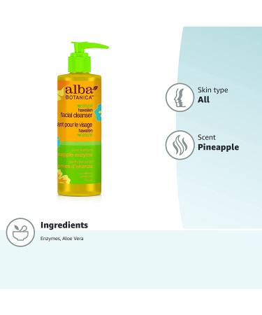Alba Botanica Hawaiian Facial Cleanser - Pore Purifying Pineapple Enzyme 8 fl oz - Buy Online on GoSupps.com