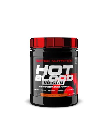 Scitec Nutrition Hot Blood No -Stim - Stimulants Free pre -workout - with creatine - neurotropics - beta -alanine - electrolyte - antioxidant complex 375 g oranges juice