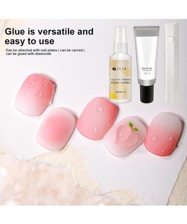 Fovolat Strong Solid Nail Glue - Solid Glue for Nail Polish Kits Press On Nail Kit UV Nail Glue Solid Gel for Nails Multi-Function for Nail Salon - Buy Online on GoSupps.com