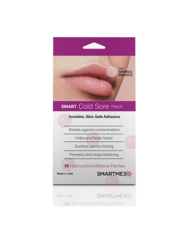 Smart Cold Sore Treatment Patch 36 ct | Soothe Itching and Burning | Discrete, Invisible, Skin Safe Adhesive