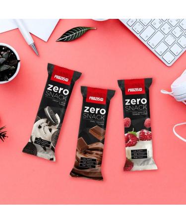 Prozis 12 x Zero Snack 35g Chocolate Brownie High Protein & Low Carbs & Sugar - Ideal for Weight Loss & Healthy Diets - Buy Online on GoSupps.com
