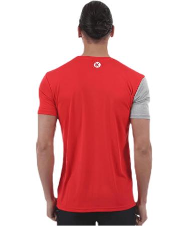 Kempa Unisex Kids Core 2.0 Jersey - Red/Dark Grey Melange | International Shipping Available - Buy Online on GoSupps.com