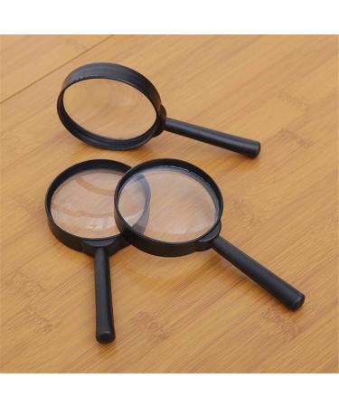 75mm Black Portable Magnifying Glass Magnifier for Reading Practical - Buy Online on GoSupps.com