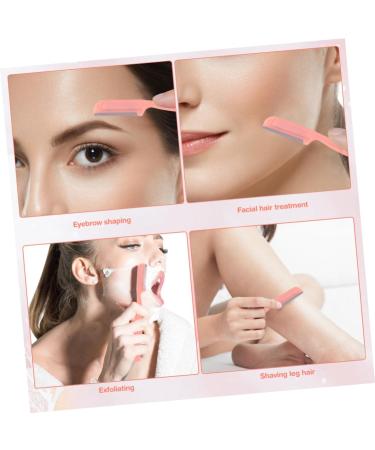 MAGICLULU Eyebrow Makeup Tool Kit - 5 Sets Stainless Steel Trimmer & Brow Razor | Hair Removal & Grooming Tools | Pink Replaceable Clipper - Buy Online on GoSupps.com