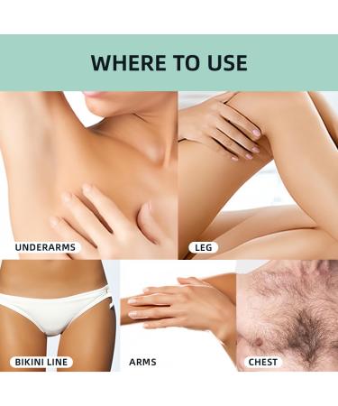 GKV Hair Removal Cream - Painless Depilatory Gel for Men & Women | Skin-Friendly Intimate Hair Removal | 4.06 Fl Oz - Buy Online on GoSupps.com