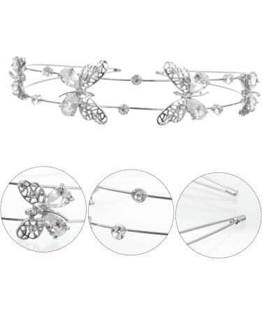 VINTORKY Headband Rhinestone Headdress Bride Wedding Headdress Girl's Headdress Simple Headdress Bridesmaid Headdress Butterflies Headdress Crystal Headdress - Buy Online on GoSupps.com