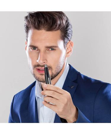 Buy 1 Set Nose Hair Trimmer & Hair Scissors - Low Noise Aluminum for Men | Global Shipping Available - Buy Online on GoSupps.com