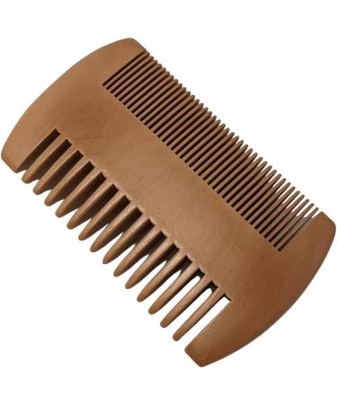 Premium Pearwood Beard Comb with Fine & Coarse Teeth | Anti-Static Design - Buy Online on GoSupps.com