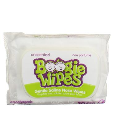 Boogie Wipes Unscented Gentle Saline Nose Wipes - 30 Count - Buy Online on GoSupps.com