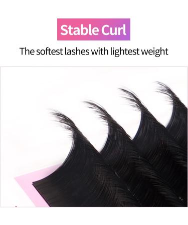 VEYES Classic Individual Lash Extensions 0.03-0.20 C/CC/D Curl 8-20mm Mixed & Single Length Volume Eyelashes Tray Matte Black Professional Supplies for Lash Techs (0.03 D 10mm) - Buy Online on GoSupps.com