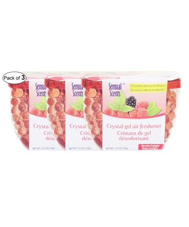 Sensual Scents Crystal Gel Air Freshener- Berries Delight (150g) (Pack of 3)