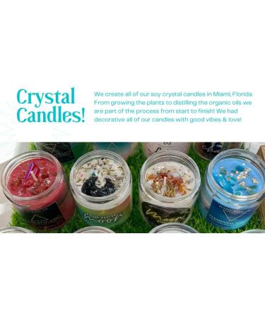 6 Oz Just Breathe Intention Crystal Candle - Meditation & Stress Relief Aromatherapy Soy Candle for International Shipping - Buy Online on GoSupps.com