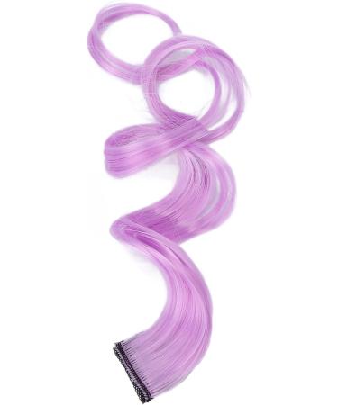 Clip Hair Curly Wig Colorful Hair Extension for Women for Prom Party (Purple) - Buy Online on GoSupps.com