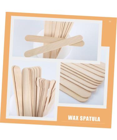 Beaupretty 200 STK Waxed Wooden Applicator Sticks - Professional Hair Removal Device for Nose & Body Waxing - Buy Online on GoSupps.com