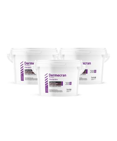 SORIFA - Pack of 3 - Dermécran - ANTI-GREASE protective paste - OIL - POWDERS - PIGMENTS - Hands and arms - High tolerance - 2 kg jar.