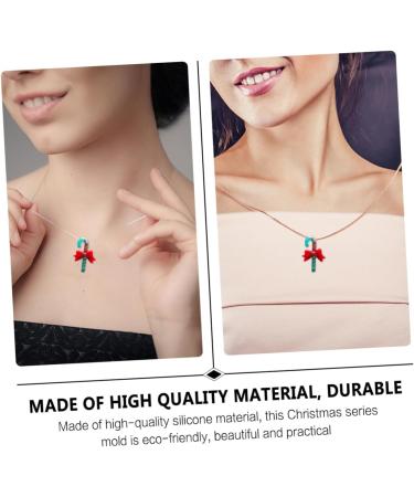 NUOBESTY 2pcs Tag Pendant Silicone Mold Silicone Earring Reverse Mould Key Chain Accessories White - Buy Online on GoSupps.com