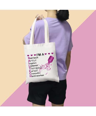 PLITI Nail Artist Gift Nail Tech Tote Bag Nail Technician Gift Nail Tech Appreciation Gift Beautician Gift Nail Stylist Gift Nail Tech Artist Tgu - Buy Online on GoSupps.com