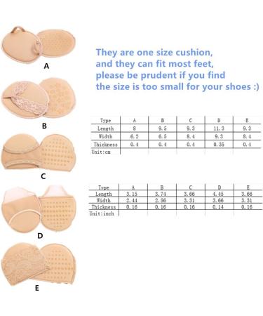 Shop Non-Slippery Forefoot Cushion Padding Insoles - 5 Pairs Ball of Foot & 2 Pairs Heel Grip for Ultimate Comfort - Buy Online on GoSupps.com