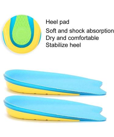 Gel Heel Pillow Shoe Inserts - 2 Pairs Flannel TPE Heel Support Pads for Plantar Fasciitis Relief - Buy Online on GoSupps.com
