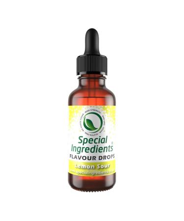 Lemon Sour Flavour Drop 30ml Highly Concentrated Versatile Food Flavouring - Vegan Non GMO Gluten Free Lemon Sour 30ml