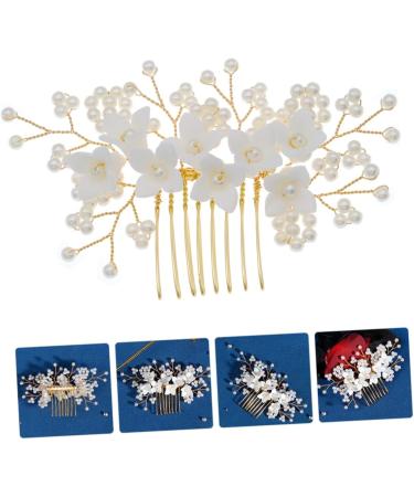 Ipetboom Bridal Comb Pearl Headpiece for Wedding Flower Pearl Hair Accessories Hair Side Comb Wedding Hair Accessories Bride Hair Accessory Bride Headpiece Miss New Chinese Style Hair Comb - Buy Online on GoSupps.com