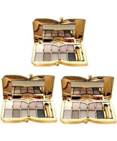 Healvian 3pcs Flash Makeup Brush # Colors Shadow & Colorful Eye Glitter Mirror With Eyeshadow - Buy Online on GoSupps.com