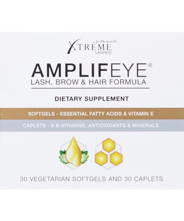 Xtreme Lashes Amplifeye Supplements for Lash Brow & Hair | Vitamins Minerals & Botanicals | 30 Day Supply (Pack of 2 - Buy Online on GoSupps.com