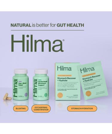 Hilma Natural Gas & Bloating Relief and Prebiotic Fiber Gummies Bundle - Buy Online on GoSupps.com