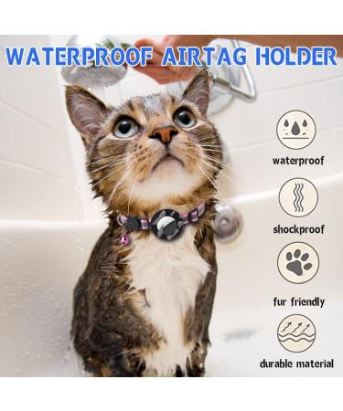 Smpili Airtag Cat Collar | Reflective Kitten Collar with Breakaway Feature | 0.4 Width | Black - Buy Online on GoSupps.com