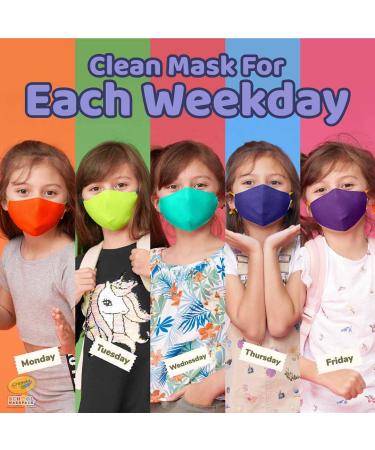 School MaskPack Crayola Kids Mask Set - 5 Reusable Cloth Masks in Cool Colors - Buy Online on GoSupps.com