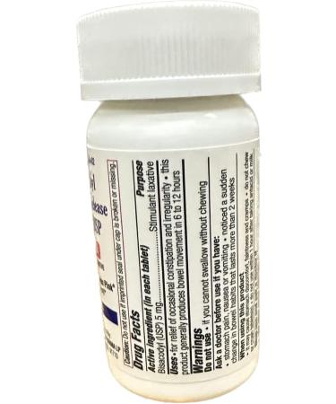 Bisacodyl 5mg Delayed Release Tablet USP - Pink 20ct (Pack of 2) by Apnar Pharma | Stimulant Laxative - Fast-Acting Relief - Buy Online on GoSupps.com