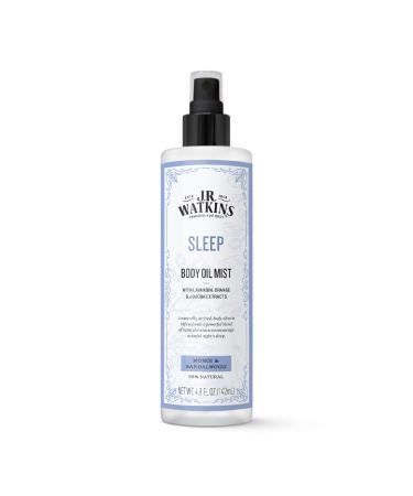 J.R. Watkins Sleep Body Oil Mist  Hydrates Skin and Encourages Restful Sleep  Natural Monoi & Sandalwood  4.8 oz Monoi & Sandalwood 4.8 Fl Oz (Pack of 1)