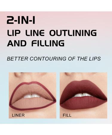 YOUNG VISION Gourd-Shaped Precision Liquid Lipstick & Lipliner - Nude Matte Perfection | Shop Internationally - Buy Online on GoSupps.com