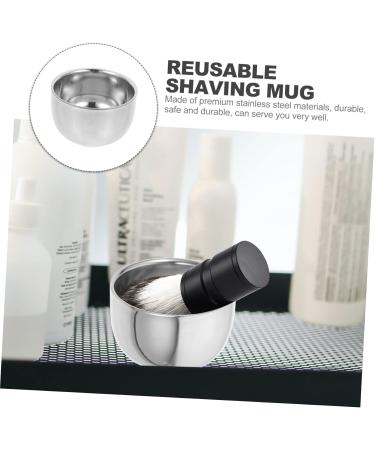 Magiclulu Bartbrush Shell for Men | Premium Razor Accessories & Shaving Soap Bowl | Perfect Gifts for Men | Reusable Metal Shaving Cup - Buy Online on GoSupps.com
