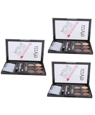 MAGICLULU 3 Sets Eyebrow Powder Set Useful Eyebrow Powder Beauty Accessories Female Eyebrow Pencil Brush