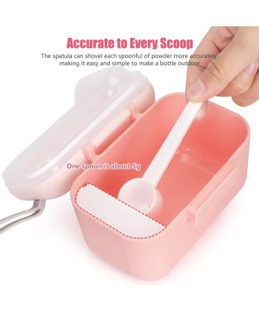 Toplive 2PCS Baby Milk Powder Dispenser Set - 200ml Formula Pot with Sealed Silicone Ring Cover, Leveler, and Spoon - Airtight Container for Outdoor Travel Feeding - Buy Online on GoSupps.com