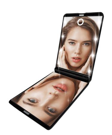 Compact Makeup Mirror Portable Mirror Handbag Mirror Compact Travel Magnifying Mirror Pocket Mirror 8 LEDs Compact Mirror Gifts for Teenage Girls Women