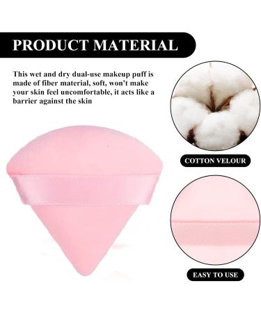 CRSONGMAOZL Makeup Powder Puffs Made of Velour in Triangle Wedge Shape Designed for Contouring Under Eyes and Corners with Strap Makeup Tool for Daily Makeup Foundation Cream Blush (12 Pcs) - Buy Online on GoSupps.com